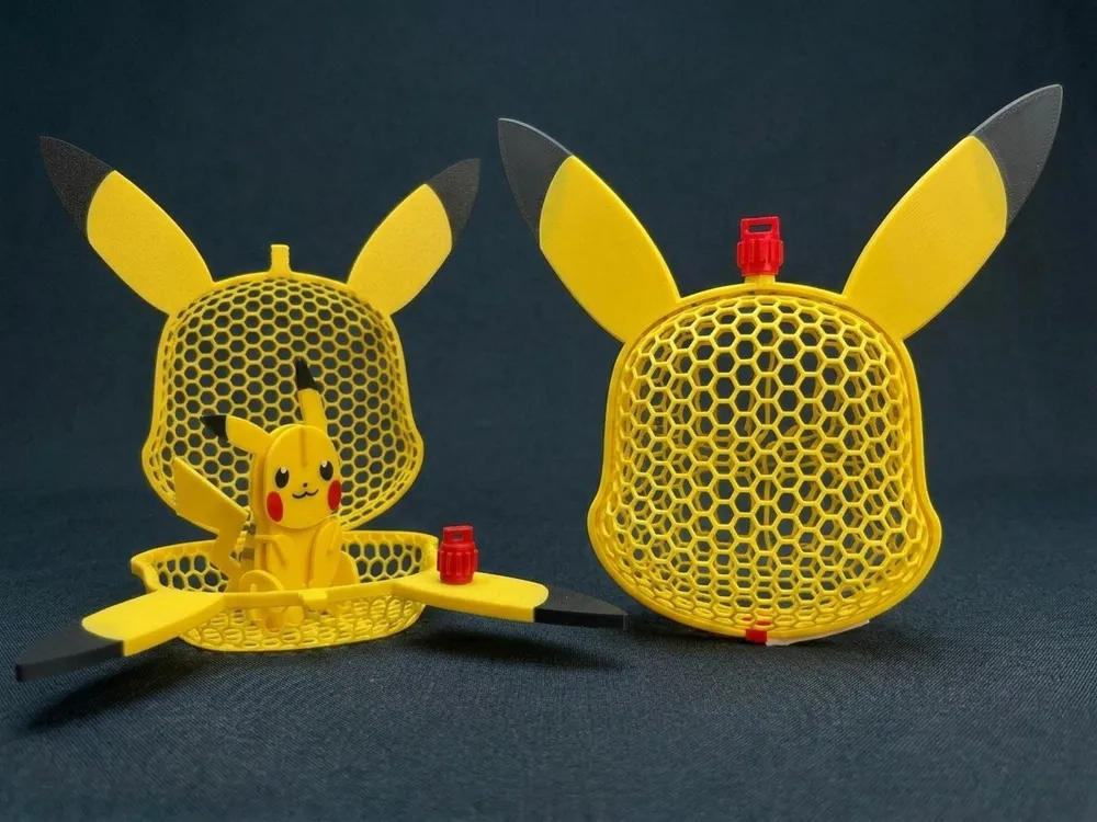 Recipiente Termoformado Inspirado no Pikachu